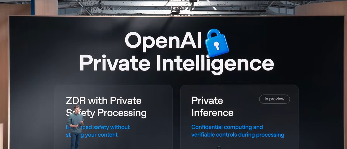 The two parts of OpenAI Private Intelligence: one available now, one in preview.